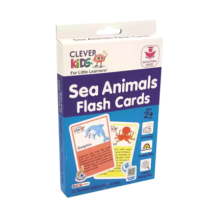 Clever Kids Sea Animals Flash Cards